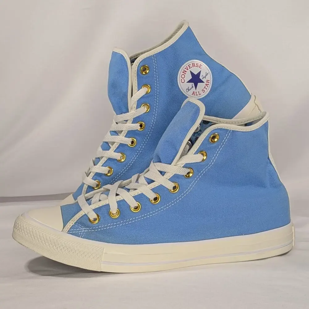 Converse UNT1TL3D Hi Top Canvas Hi Royal Blue White / Floral Print Men Size 11.5
